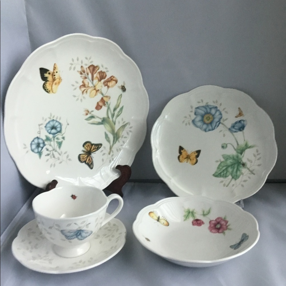 LENOX butterfly meadows Monarch‎ 5 pieces dinner set